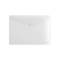 Конверт на кнопке А4  Fizzy Clear 0,12мм, прозрачный