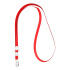 Лента для бейджа ErichKrause 38 см, пластиковый клип, красный (в пакете) Лента для бейджа ErichKrause 38 см, пластиковый клип, красный (в пакете)