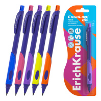 Карандаш механический ErichKrause ErgoLine Kids Neon 2.0 мм, с точилкой, НВ (в блистере 1 шт.)