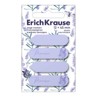 Клейкие закладки пластиковые ErichKrause Lavender, 12X45 мм, 80 листов