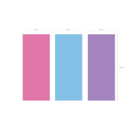 Клейкие закладки пластиковые ErichKrause Yummy, 19x45 мм, 60 листов, 3 цвета, (в диспенсере)