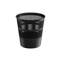 Корзина для бумаг сетчатая пластиковая ErichKrause Classic, 9л, черный
