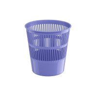 Корзина для бумаг сетчатая пластиковая ErichKrause Pastel, 9л, фиолетовый