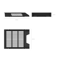 Лоток для бумаг пластиковый ErichKrause Classic, черный