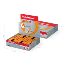 Текстмаркер ErichKrause Visioline V-20 Neon, цвет чернил оранжевый (в коробке-дисплее по 10 шт.)