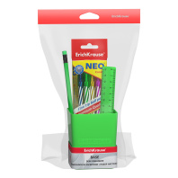 Набор настольный пластиковый ErichKrause Base, Neon Solid, зеленый
