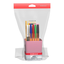 Набор школьный пластиковый ErichKrause Base, Candy, розовый