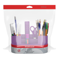 Набор школьный пластиковый ErichKrause Victoria, Candy, фиолетовый