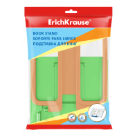 Подставка для книг пластиковая ErichKrause Base, Neon Solid, зеленый с оранжевым