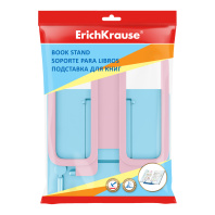 Подставка для книг пластиковая ErichKrause Base, Pastel, голубой с розовым