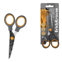 Ножницы ErichKrause Juinior Decor Happy Capy с принтом на лезвиях, 13см (в блистере по 1 шт.)
