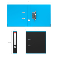 Папка-регистратор с арочным механизмом ErichKrause, Accent, А4, 50 мм, голубой