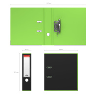 Папка-регистратор с арочным механизмом разборная ErichKrause, Accent, А4, 70 мм, салатовый