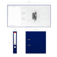 Папка-регистратор с арочным механизмом разборная ErichKrause, Business, А4, 50 мм, синий