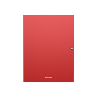 Папка на кнопке пластиковая ErichKrause Matt Classic, с 3 клапанами, 8мм, A4, красный (в пакете по 4