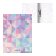 Папка с боковым зажимом пластиковая ErichKrause Magic Rhombs, A4 (в пакете по 4 шт.)