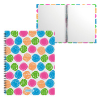 Папка файловая пластиковая на спирали ErichKrause Buttons, с 20 прозрачными карманами, A4 (в пакете