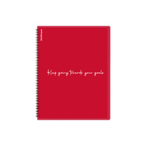 Папка файловая пластиковая на спирали ErichKrause Classic Words, с 30 прозрачными карманами, A4, кра