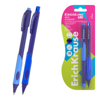 Набор из ручки шариковой Neon 0.5, Super Glide Technology, цвет чернил синий и карандаша мех 2.0, HB