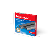 Скобы 23/10 для мощных степлеров ErichKrause (коробка 1000 шт.)