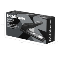 Степлер мощный 23 ErichKrause Elegance Classic, черный (в коробке по 1 шт.)