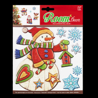 Набор наклеек ErichKrause  Снеговик 18х23см