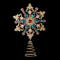 Верхушка ErichKrause Decor Королевская снежинка 32см, металл