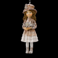 Украшение ErichKrause Decor Девочка в шляпке 11см