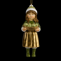 Украшение ErichKrause Decor Девочка с яблоками 12см