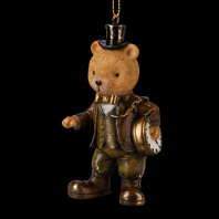 Украшение ErichKrause Decor Медведь с часами 9см