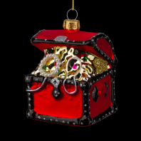 Украшение ErichKrause Decor Сундук с сокровищами 8см, стекло