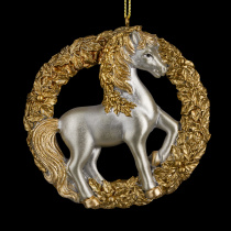 Украшение ErichKrause Decor Золотая лошадь 9см