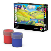 Гуашь ErichKrause Art Spirit 12 цветов по 20 мл (в коробке 12 шт)