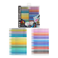 Цветные маркеры акриловые ErichKrause Art Spirit c пулевидным наконечником 30 цветов + 6 metallic (в