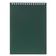 Блокнот А5  60л гребень "SoloMatte. Малахит" клетка, софт-тач