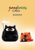 Блокнот А6  40л гребень "Озорные друзья" клетка