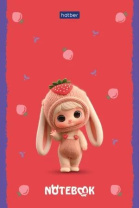 Блокнот А6  40л клеевой кор. "Berri. ФрутоНяшки" клетка, глянц.лам.