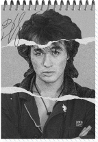 Блокнот А6  60л гребень "Цой. Кино 11" клетка, софт-тач