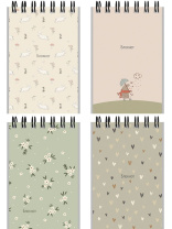 Блокнот А7 40л гребень "Уютный дизайн" клетка Блокнот А7 40л гребень "Уютный дизайн" клетка