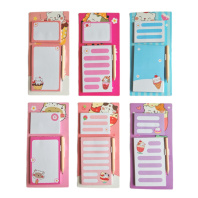 Блок д\записи на магните "Cats & Cakes" ассорти, 100*200 мм, с карандашом