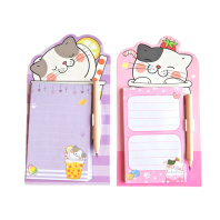 Блок д\записи на магните "Cats" ассорти, 40л. 180*99 мм, с карандашом