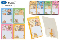 Бумага с липким краем  75л, фигурная "Капибара" 100*75мм