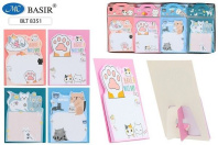 Бумага с липким краем  75л, фигурная "Кошки" 100*75мм