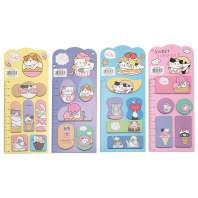 Закладки с липким краем (63*153мм)  5 цв. "Котики"