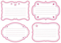 Наклейки на тетрадь "Для девочек" 16шт.