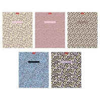 Тетрадь А5 48л кл. Hatber пласт.обл. "LEO-принт" 5 диз.в блоке Тетрадь А5 48л кл. Hatber пласт.обл. "LEO-принт" 5 диз.в блоке