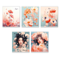 Тетрадь А5  80л кл. Светоч "Вдохновение" мат.лам., запеч.тит.лист