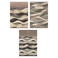 Тетрадь А4 96л ЛИН. скоба Hatber "Кофейный муар" мат.лам., тисн., 3диз.в блоке Тетрадь А4 96л ЛИН. скоба Hatber "Кофейный муар" мат.лам., тисн., 3диз.в блоке