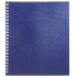 Тетрадь А5  48л кл. гребень бумвинил Hatber "METALLIC Синяя"