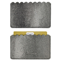 Чехол д/пласт.карт "Диско графитовый" 105*60мм, блинт.тиснение, 2 отд.